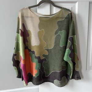 Made in Italy Batwing Dolman Sleeve Sweater